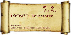 Török Krisztofer névjegykártya